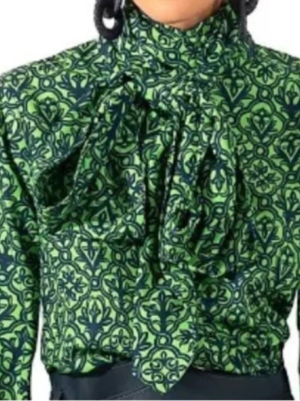 Gretchen Scott l'echarpe Wall of Secrets blouse - size Small